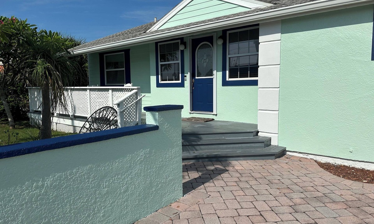 Cocoa Beach House | 1 Minute Walk to Ocean-Charming Downtown Beachside Home with Mother-In-Law Suite