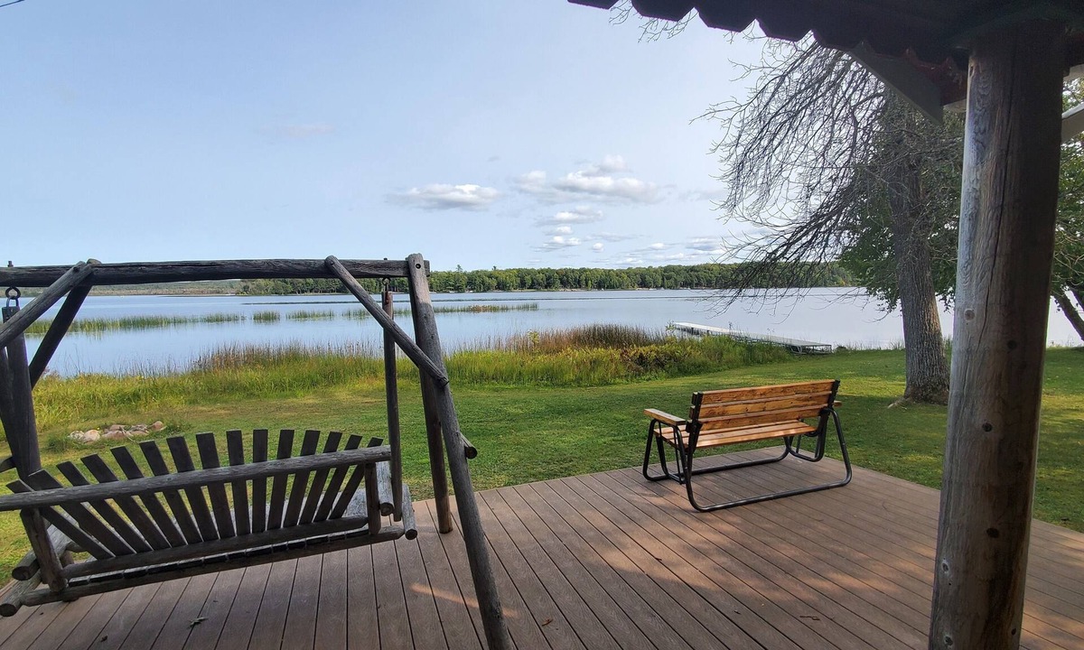 Au Train House | AuTrain Lake Sunrise Cabin w/Dock, private lakeside firepit. Near Pictured Rocks