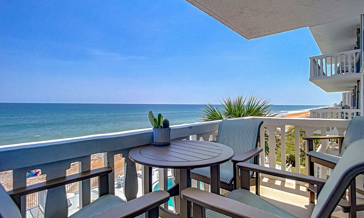 Ormond Ocean Gard Condo | Beautiful Views on the Beach in Quiet Ormond Beach area