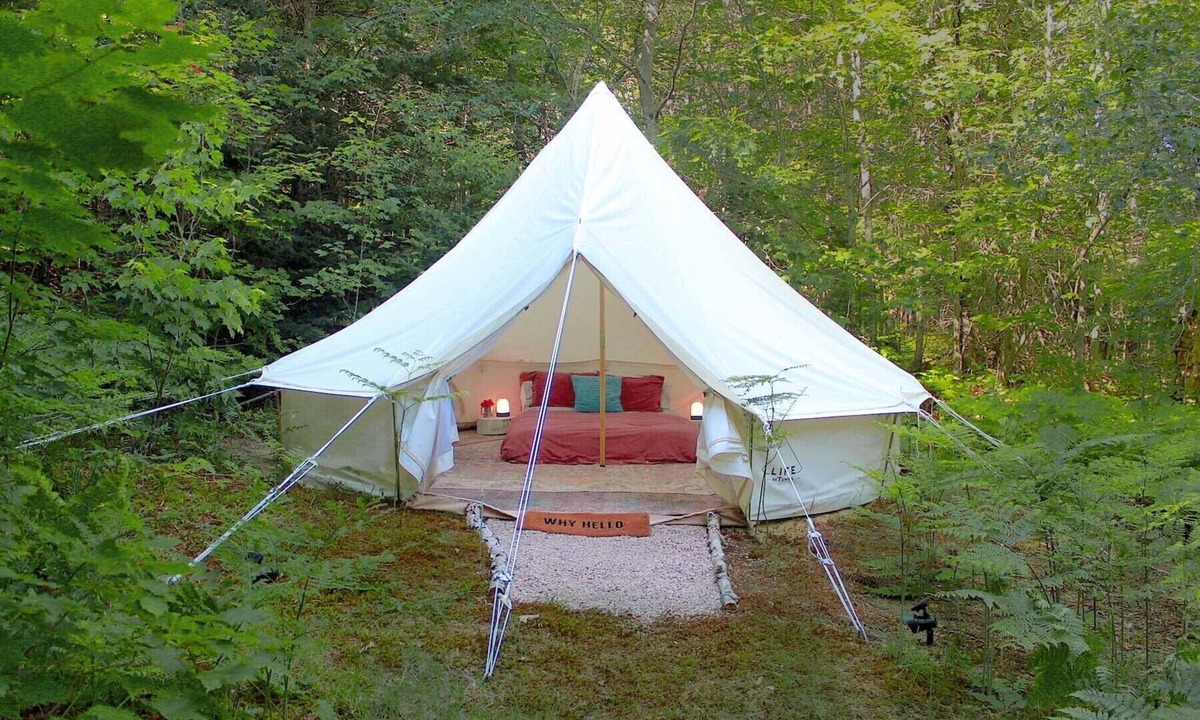 Rye RV Rental | Boho Bell Tent: BLISS IN THE FOREST