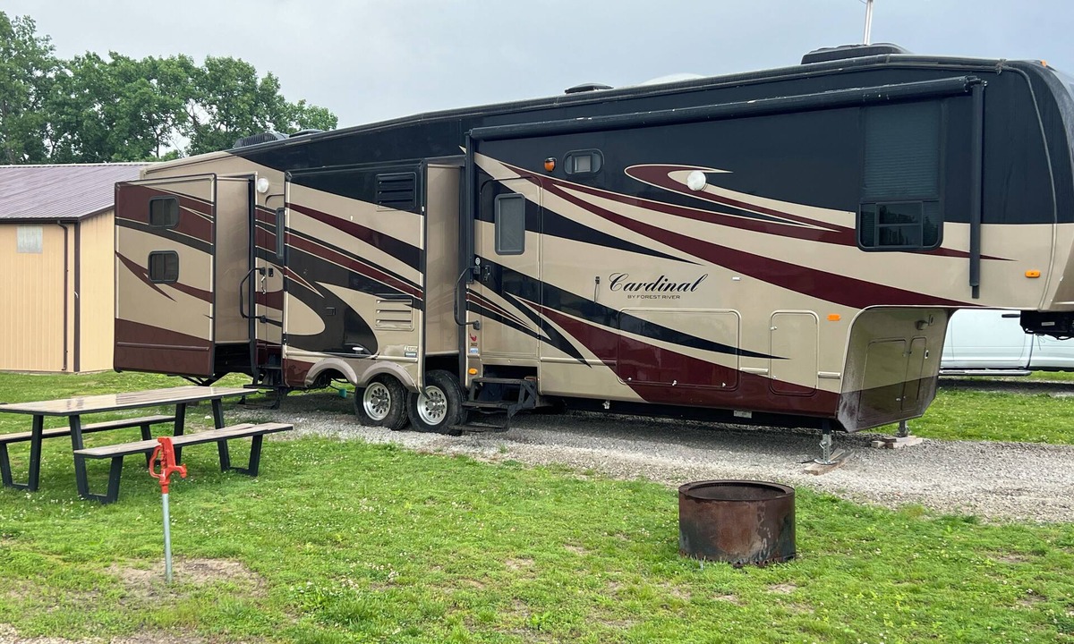 Moravia RV Rental | Cardinal Camper Getaway at Eddy's Place-Sleeps 8