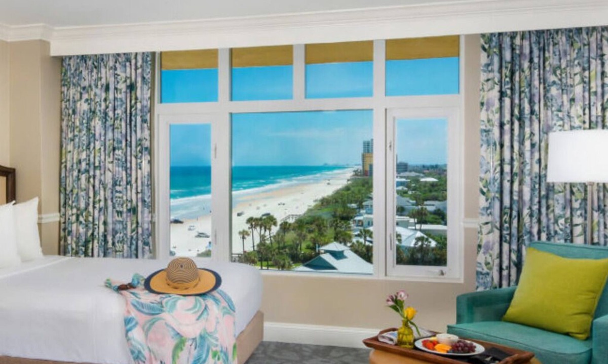 Daytona Beach Shores Hotel | Coastal King Balc | The Shores | Balcony bliss, beach yoga | 2 Units