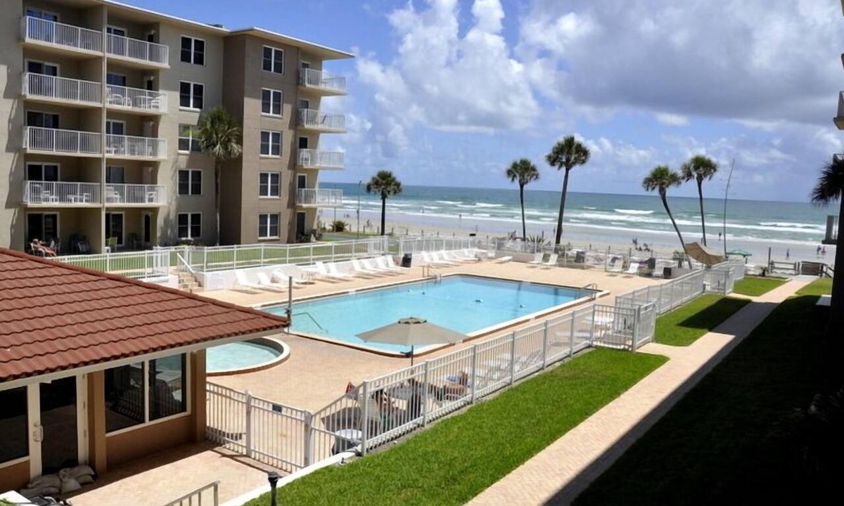New Smyrna Beach Condo | Cute 2/2!Direct Oceanfront Complex on the No Drive Beach in NSB!