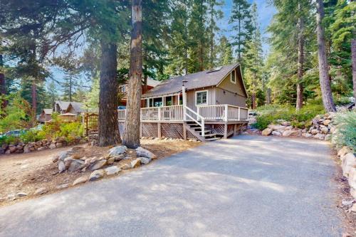 Carnelian Bay House | Cute cabin with spacious porch walk to beach & dining central to ski resorts