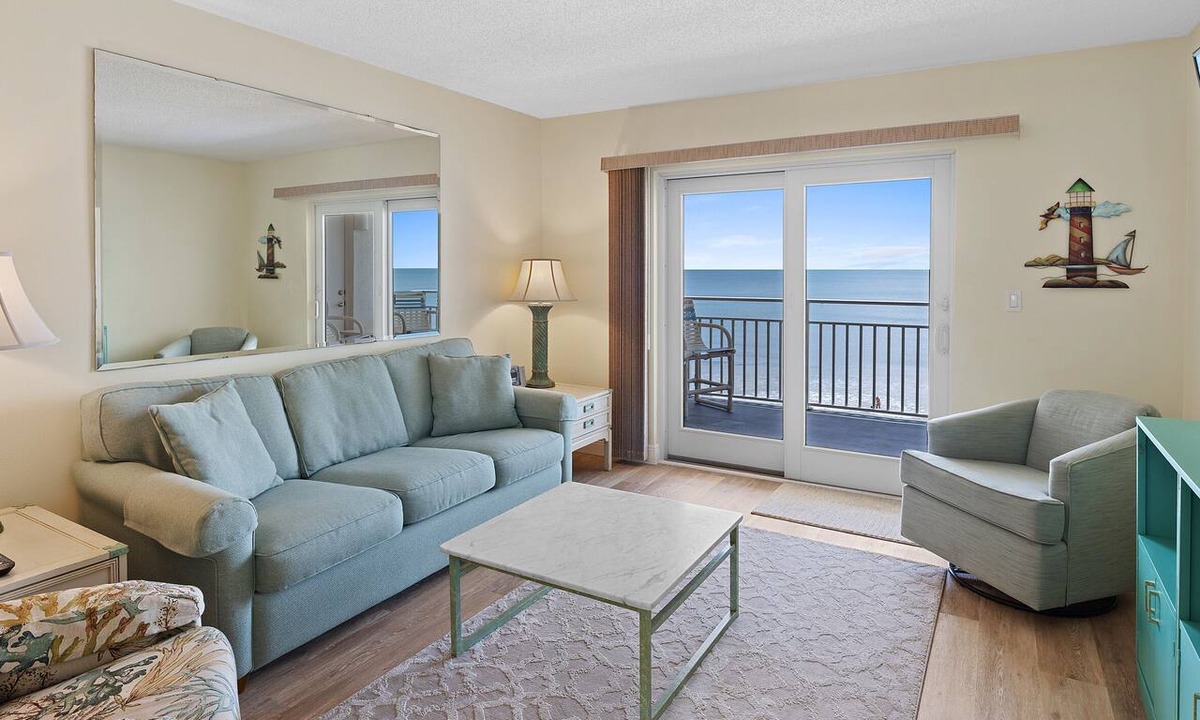 New Smyrna Beach Condo | Direct oceanfront 2/2 with a private balcony, heated pool, and beach access