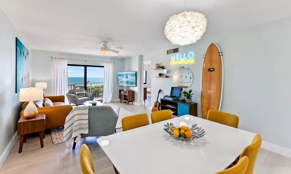 Port Canaveral Condo | Direct Oceanfront Dream | Retro-Chic Condo on the Beach w/Stunning Views! ☀️