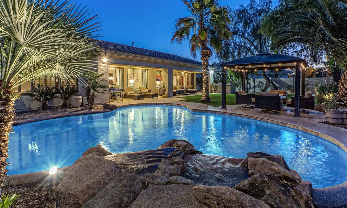 Power Ranch House | Dream Come True: Pvt Htd POOLw/Waterfall, Covered Patio, Gas Grill & Fire Pit