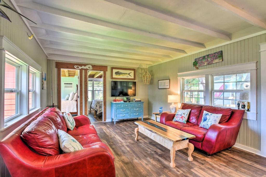 Cedar Lane House | Furnished Deck & Dock: Renovated Sargent Cabin!