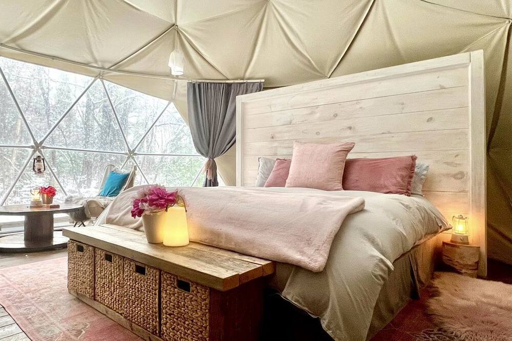 Unorganized Centre Parry Sound House | Gorgeous Modern Dome Surrounded by Nature for a Romantic Glamping Escape in Deer Lake, Ontario