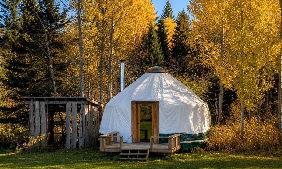 Powassan Cabin | Impressive Yurt with Wood-Burning Stove Ideal for Camping near North Bay