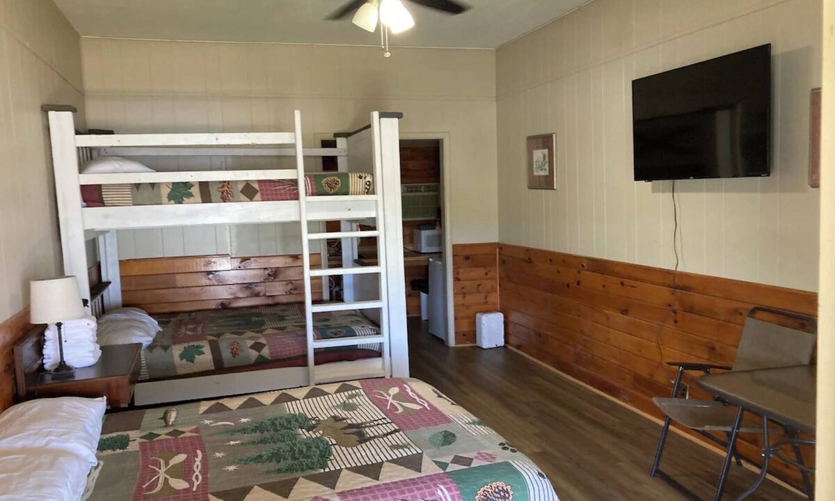 Graham Apartment | Lake front Cabin #11 with Porch - Cabin with kitchen, steps from Possum Kingdom Lake