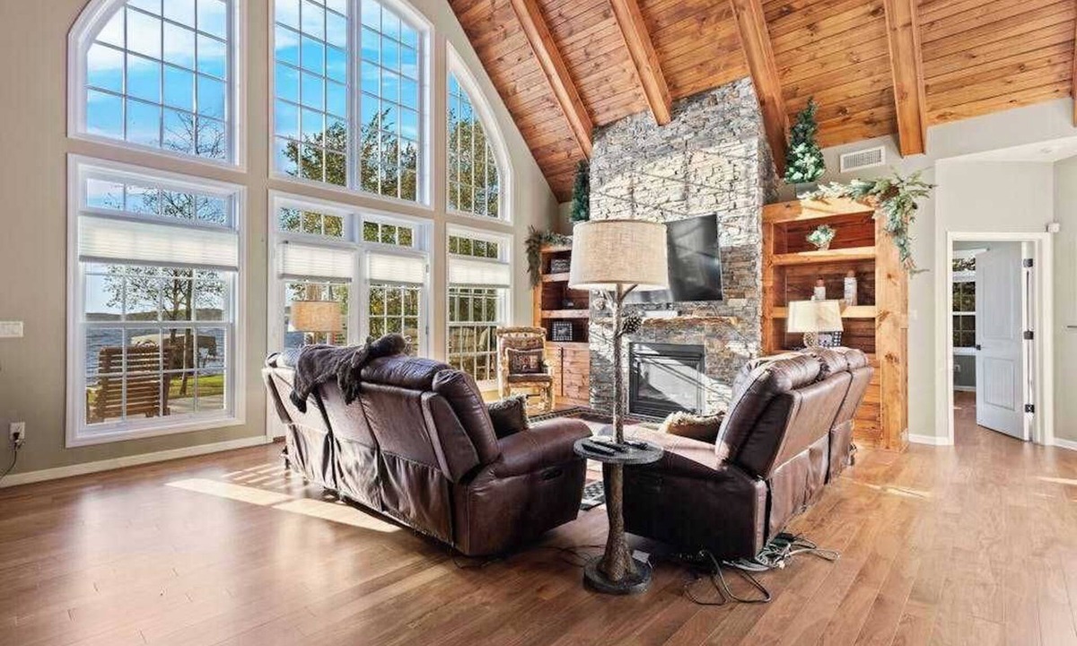 Phelps House | Lakefront retreat with hot tub, water view, game room, home theater & dock