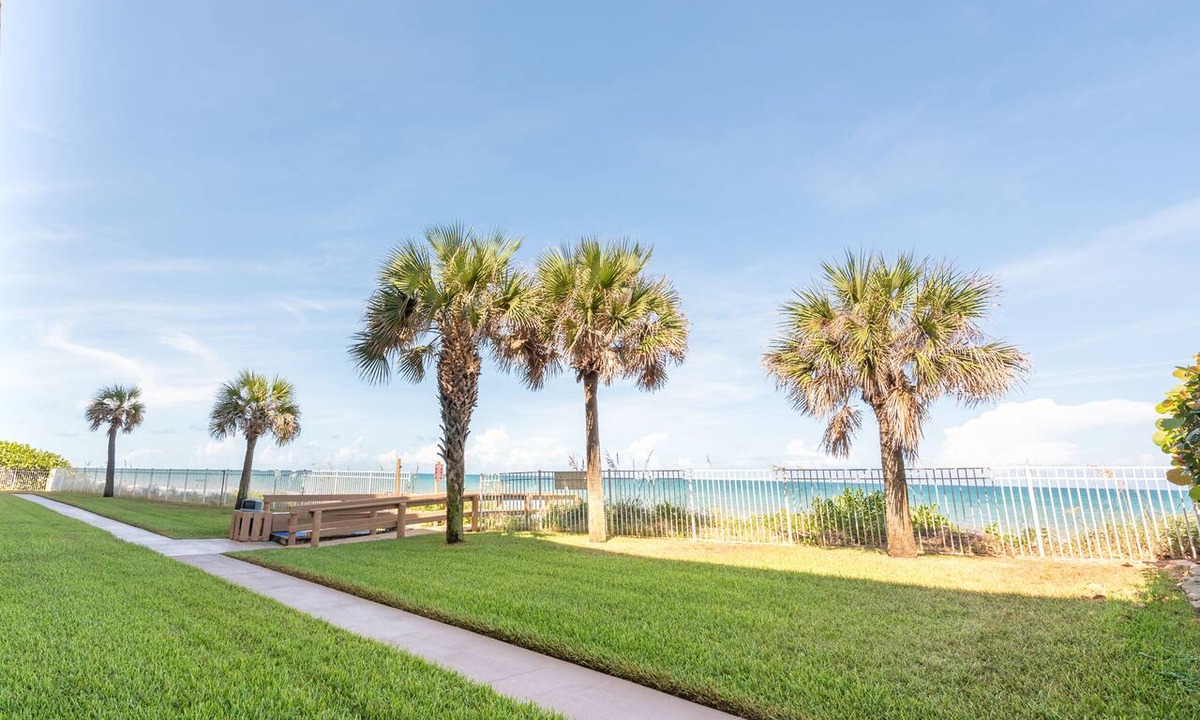 Indian Harbour Beach Condo | Oceanfront Condo Steps to the Beach Heated Pool Sleeps 6 Unit 103