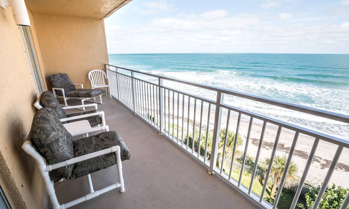 Indian Harbour Beach Condo | Oceanfront 2BR Condo 6th Floor Balcony with Stunning Ocean Views, 603