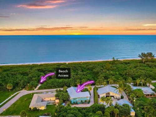 Fort Pierce Shores Villa | Private Beach Compound - 4 Units - Sleeps 30 - Pets OK