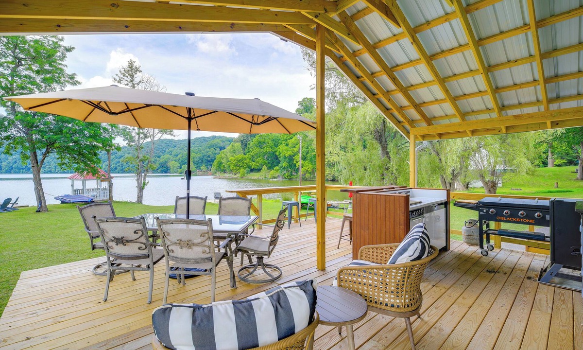 Hiwassee Cottage | Private Beach! Home w/2 Guest Cabins in Hiwassee
