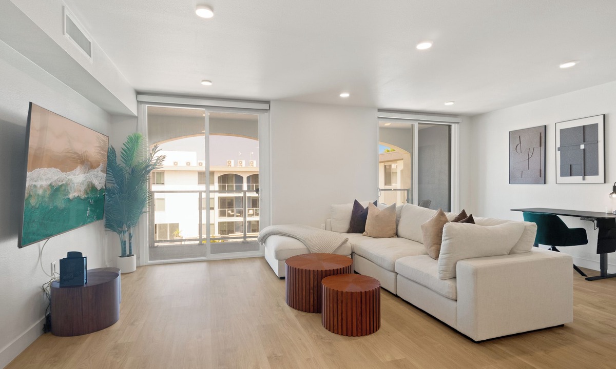 Marina del Rey Apartment | Quartz Nook' Elegant 1BR Zen garden View Pool, Jacuzzi, BBQ and Gym Marina Side