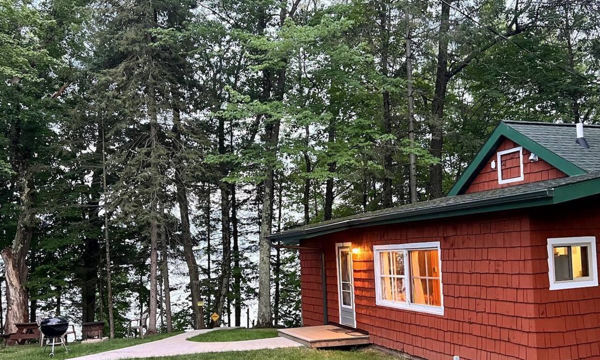 Ashland Cabin | Rustic Camping Cabin with a Lake View near Bayfield, Wisconsin