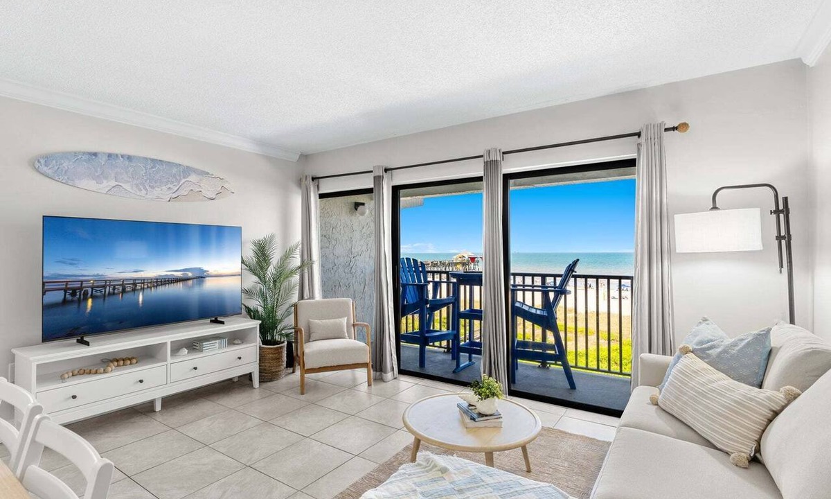 Avon By The Sea Condo | Stunning Oceanfront Condo by the Cocoa Beach Pier | 2BR | Direct Views 🌴
