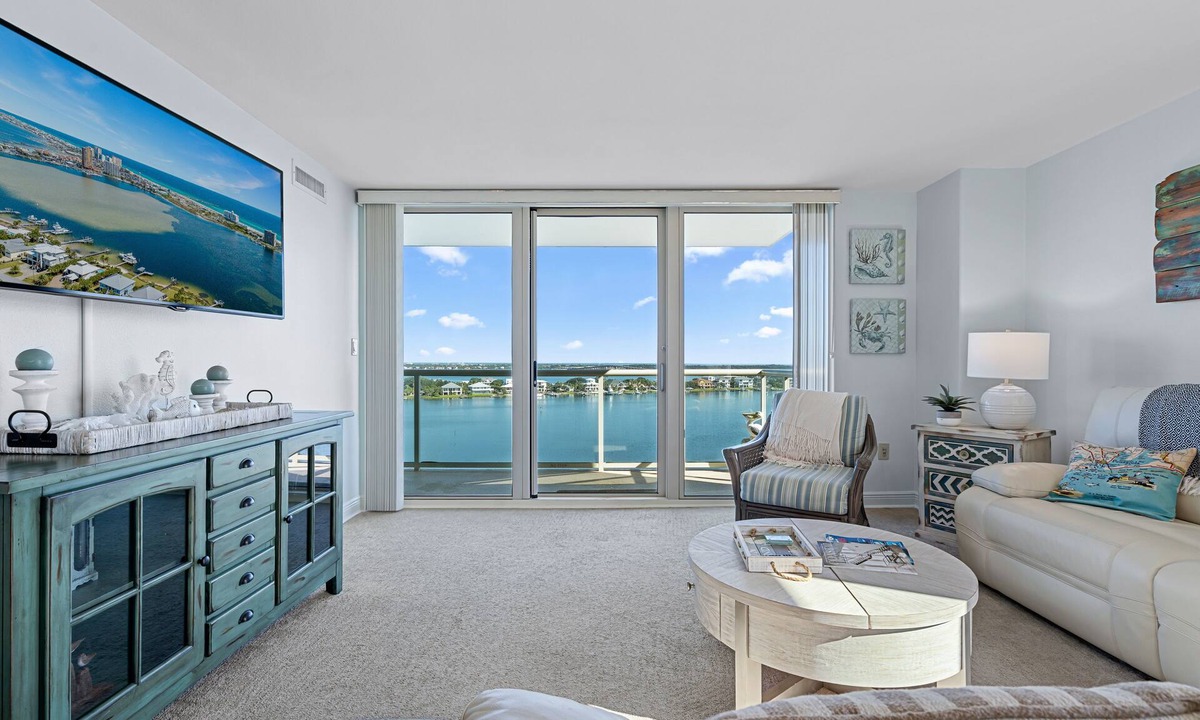 Villa Sabine Condo | Sunset Bay Views! 3 bed, 2 bath End Unit Condo with Pool, Dock and Water Access