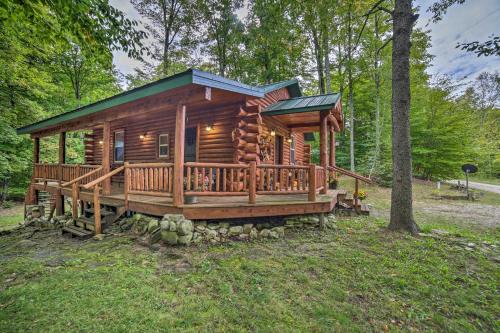Manistique House | Updated Manistique Log Cabin, Yard & Fire Pit
