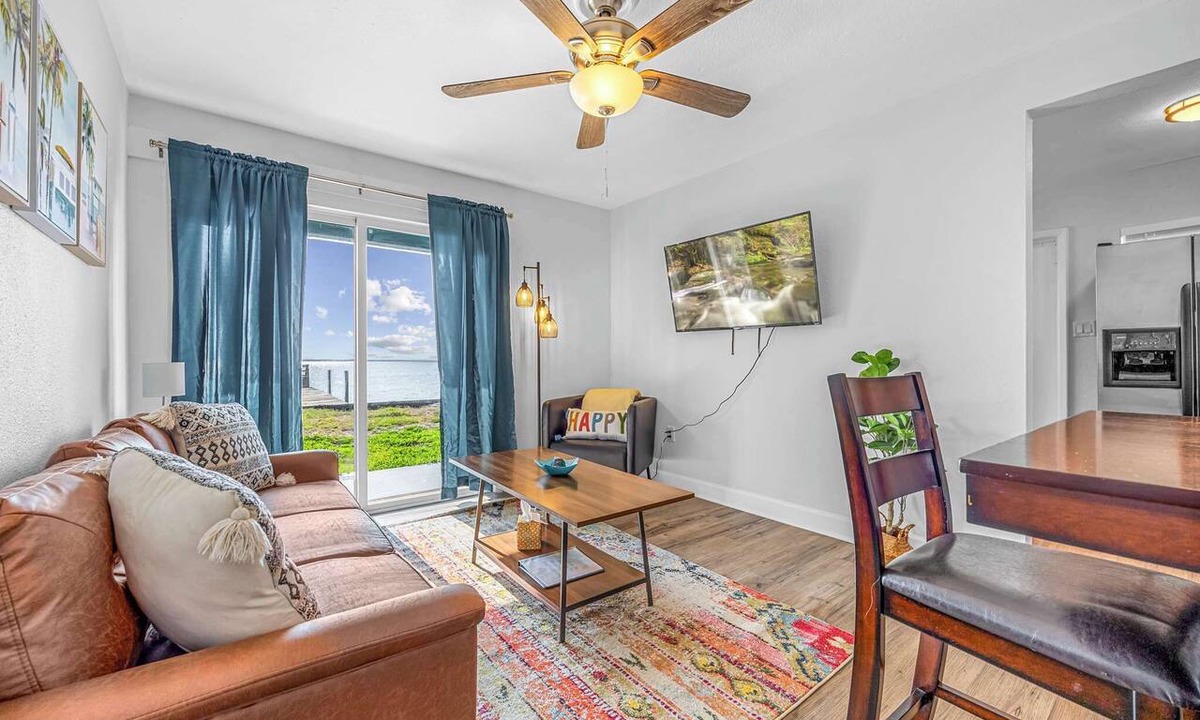 Orlando Beach Apartment | Waterfront Oasis! Private Pier, Walk to Beach