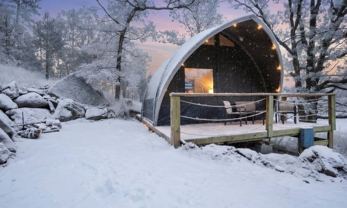 Hermosa Cabin | Winter Forest Glamping in the Black Hills