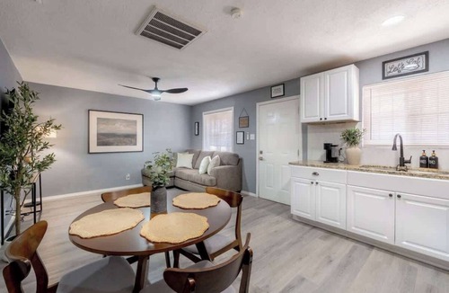 Biggs Field Apartment | 1BR/1BA Chic Home King Bed Smart TV’s