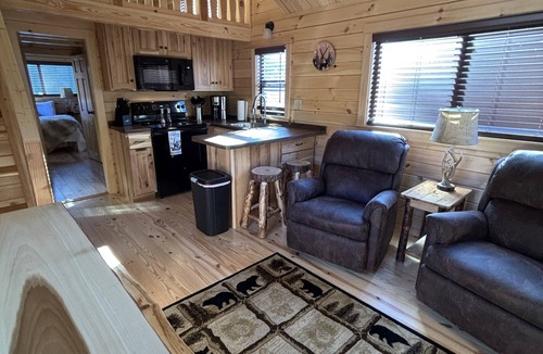Warrens Cabin | 2-bedroom cabin in Warrens with AC. Access to ATV and snowmobile trails.
