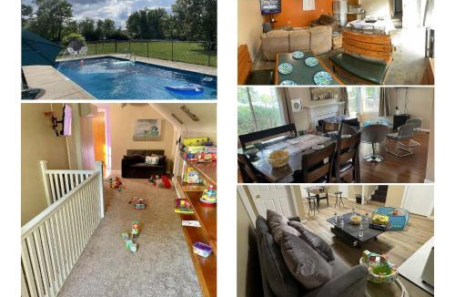 Indianapolis House | 4BR, 4Ba Home with Game Room, Lounge Areas, Pool, Outdoor Space, Office & Exercise Room - Pet-Friendly