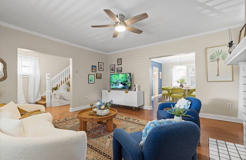 Lincoln-Lemington-Belmar House | 5bd Chic Barn: Games - Contemporary - Central