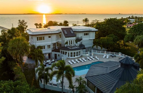 Fort Pierce Villa | 9000 SF Waterfront Mansion/Pool/Boat Dock/Theater