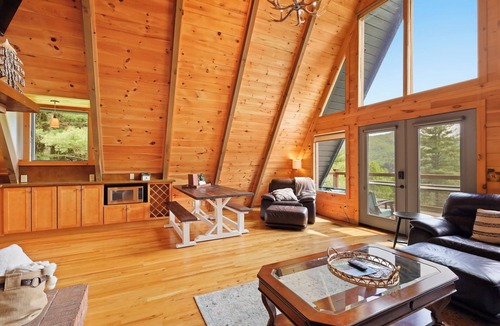 Crumpler Cabin | "A Frame Haven" - West Jefferson, NC Mountain Views with Hot Tub