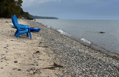 Lexington Cabin | Beach front Cottage #3 in Lexington with AC, shared Hot Tub & Pool on Lake Huron