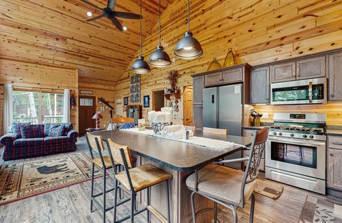 Presque Isle Cabin | Beacon Point | Lakeside cabin in Presque Isle with a firepit and water access
