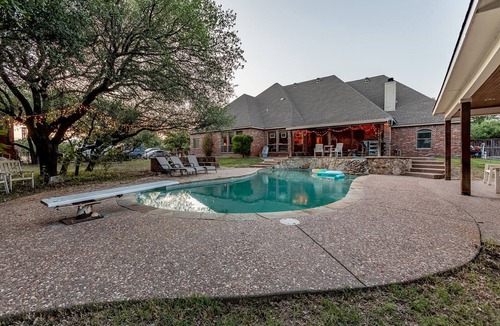 Parker County House | Beautiful home, 3 wooded acres, sleeps 16