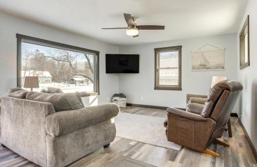 Oconto House | Boat Dock: Riverfront Oconto Home!