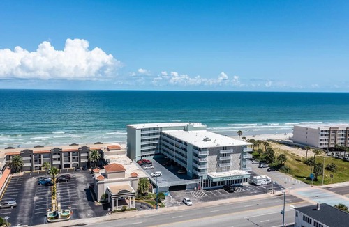 East Daytona Apartment | Brand new pool just opened! Close to Hard Rock, balcony, ocean view, beach front