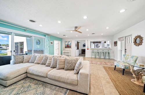 Cocoa Isles House | Breezy Waterfront Pool House Steps from the Beach!