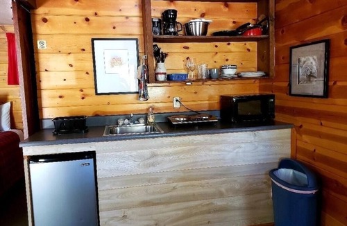 Payson Cabin | Cabin 3 – Eagle's Nest - Queen Bed, Futon, Fireplace, Kitchen, Porch Swing