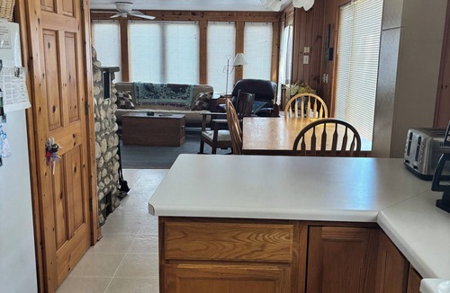 Campbellsport Cottage | Charming 2-bedroom cottage on Long Lake Dundee. WI Property right on the water