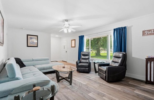Lawrence House | Charming Cozy Hideaway Fireplace & Gameroom