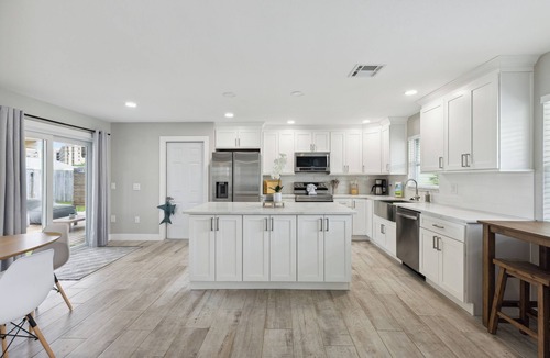 Indian Harbour Beach House | Coastal Chic Getaway: Cozy Beach Home, Private Backyard, Fire Pit & More!