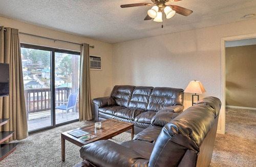 Deadwood Condo | Convenient Lead Condo w/ Deck & Town Views!