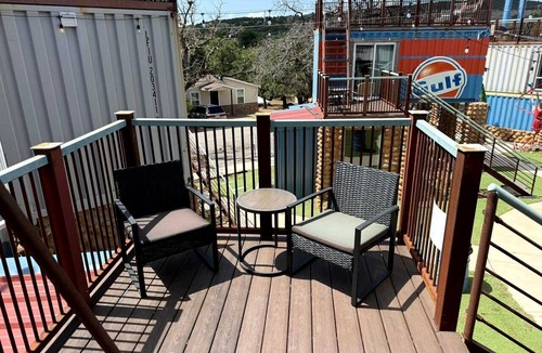 Medicine Park Cabin | Cozy Tiny House with Rooftop Deck near Wichita Mountains in Medicine Park, Oklahoma