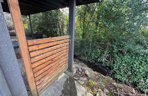 Northgate Apartment | Creekside 2BR w/Large Patio in Walkable Neighborhood near Public Transit
