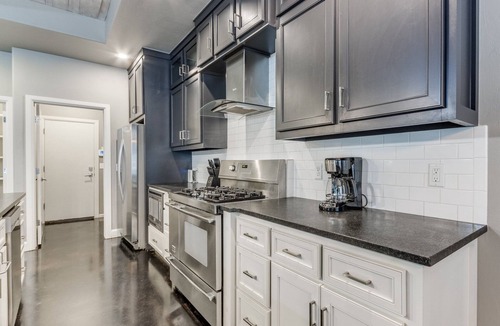 Edmond House | Custom Industrial-Chic Home with Fenced Yard