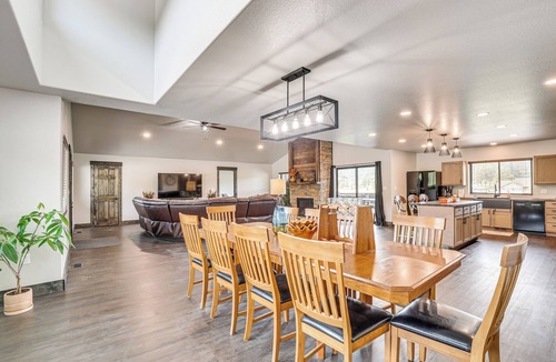 Sturgis Cabin | Deck & Game Room: Group Golf Retreat in Sturgis