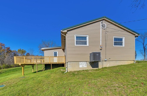 Owenton House | Deck w/Scenic Wooded Views: Home in Owenton!