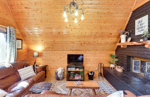 Overgaard Cabin | Decks + Fire Pit: Rustic-Modern Overgaard Cabin!